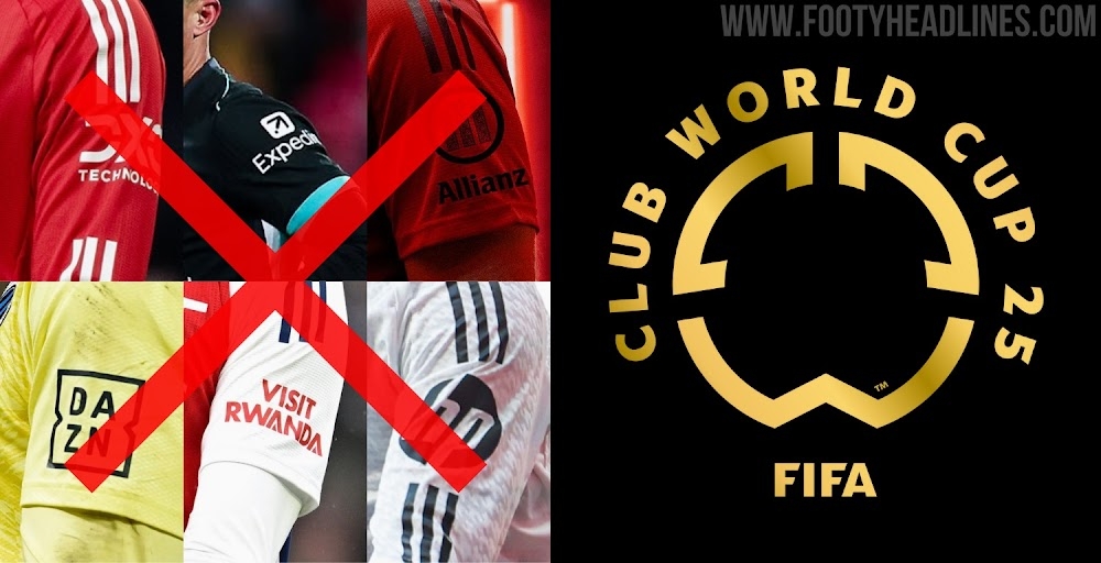 FIFA不允許世俱杯球隊有袖標贊助，需貼上世俱杯徽標